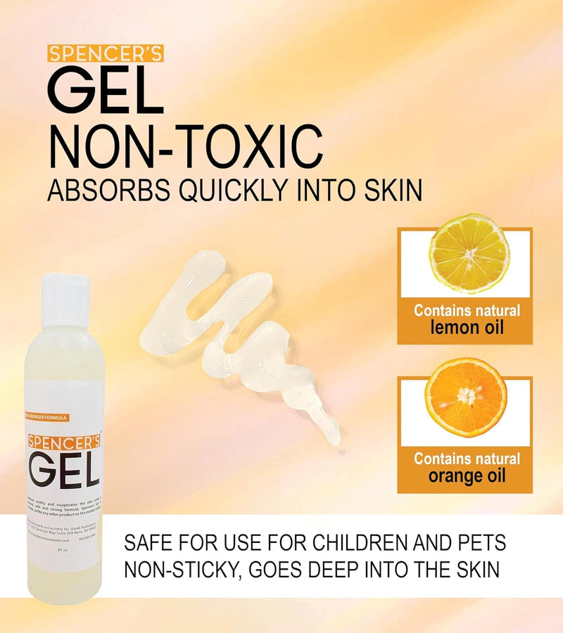 [Australia] - Spencer's Gel Alkaline Formula (8oz) Since 2004 The Only High-pH Solution for Stubborn Skin Issues (Boils, Furuncles, Ulcerations, Pressure Wounds, etc.) Non-Stinging, Fast-Acting 8 Fl Oz (Pack of 1) 