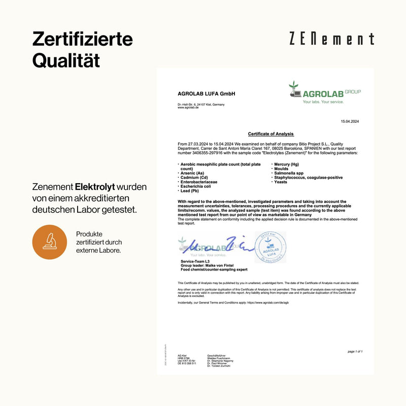 [Australia] - Electrolyte complex, with magnesium, calcium, potassium, sodium & chloride - electrolyte balance & muscle function - keto diet - electrolytes without sugar, vegan, gluten-free - Zenement 