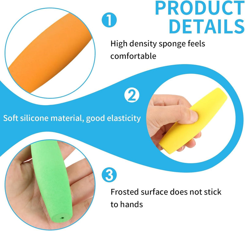 [Australia] - 8-Pack Foam Grip Tubing for Utensils - 4 Sizes No-Cut Utensils Adaptive Grip Handle for Utensils Tools & Pens - Built up Tubing Padding Grips Aid for Elderly, Disabled, Arthritic, Handicapped 