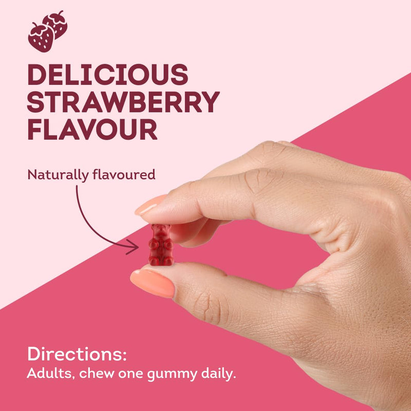 Multivitamin Gummies for Women - 16 Key Vitamins & Minerals for Immune Support & Hormonal Regulation* - 2 Months Supply - Natural Strawberry Flavour - Vitamin Gummies for Adults