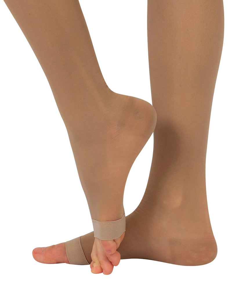 [Australia] - CALZITALY Toe-free medical tights with strong graduated compression 18-22 mm/Hg | Open Toe Elastic Support Tights | Black, skin color | S, M, L, XL | 140 DEN | Made in Italy 