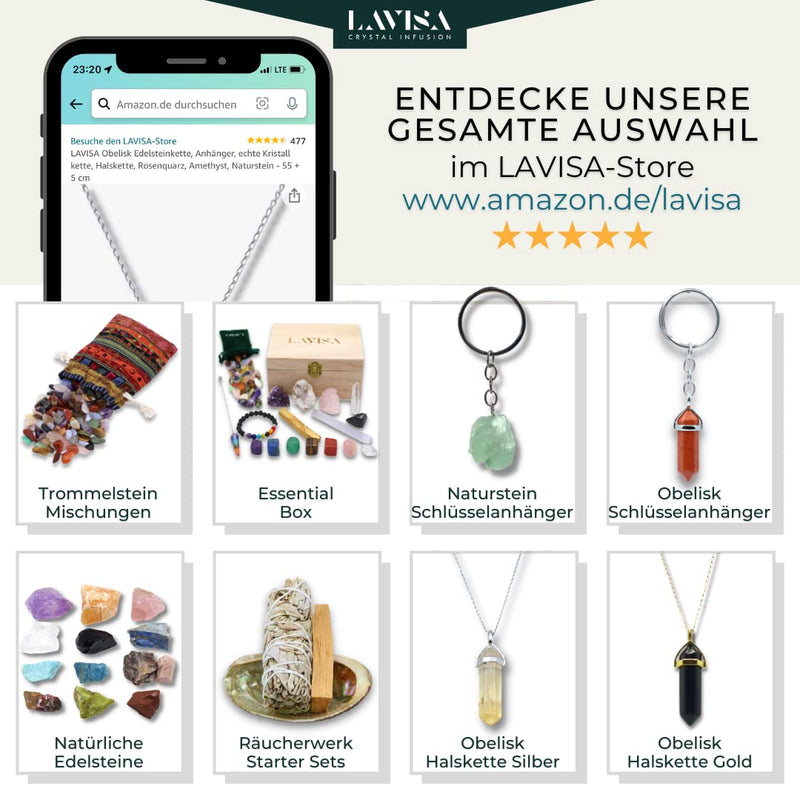 [Australia] - LAVISA tumbled stones healing stones semi-precious stone mixture | Gemstones crystals for water treatment | 100% natural stones mineral stones | Gemstone water (XL 150 grams) XL 150g 