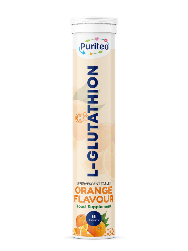 Hot Bargains L-Glutathione Effervescent Tablets – 30 Count | Orange Flavour | Skin Glow, Antioxidant & Natural Detox Support Supplements (One Size, Orange) One Size