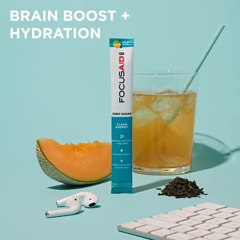 [Australia] - FOCUSAID GO Nootropics Energy Blend, Zero Sugar, Alpha-GPC, GABA, B-Complex, Yerba Mate, Green Tea, Keto Friendly, 100mg Natural Caffeine (Pack of 14) Focusaid Go! 14 Servings (Pack of 1) 