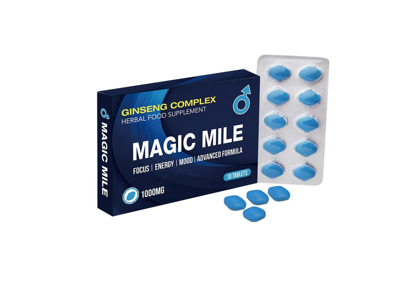 1000MG Stamina & Firmness Support | Harder, Stronger for Longer | 10 Blue Pills for Men UK