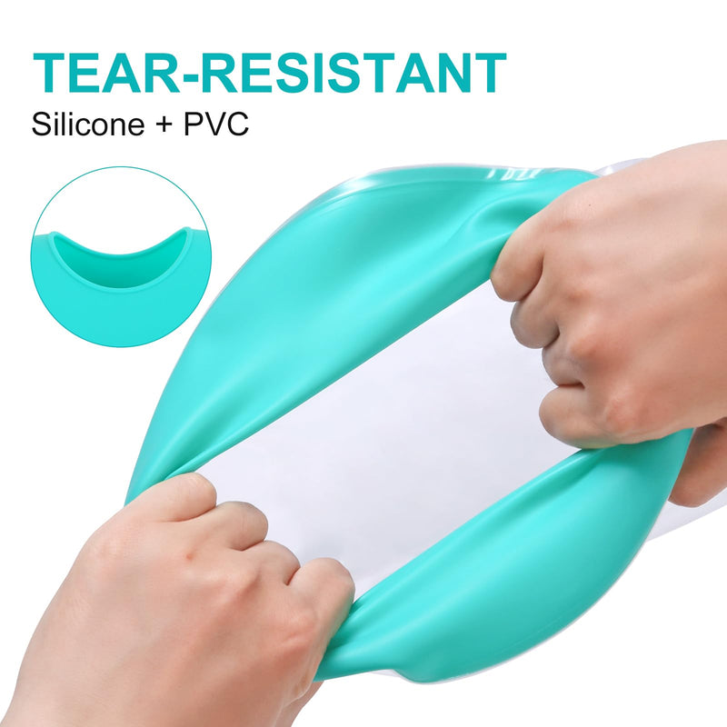 [Australia] - 2PK Waterproof Leg Cast Cover for Showering - Reusable Shower Sleeve for Ankle After Surgery, Watertight Non-Slip Adult Fracture Protector Bag, Water Proof Medical Covers for Heel/Foot/Wound/Bandages Ankle-green 2PK-Opening: 9–14in 