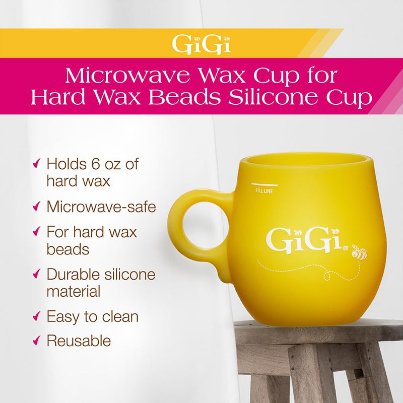 [Australia] - GiGi Microwave Wax Cup for Hard Wax Beads Silicone Cup B0CF4DT9XK 