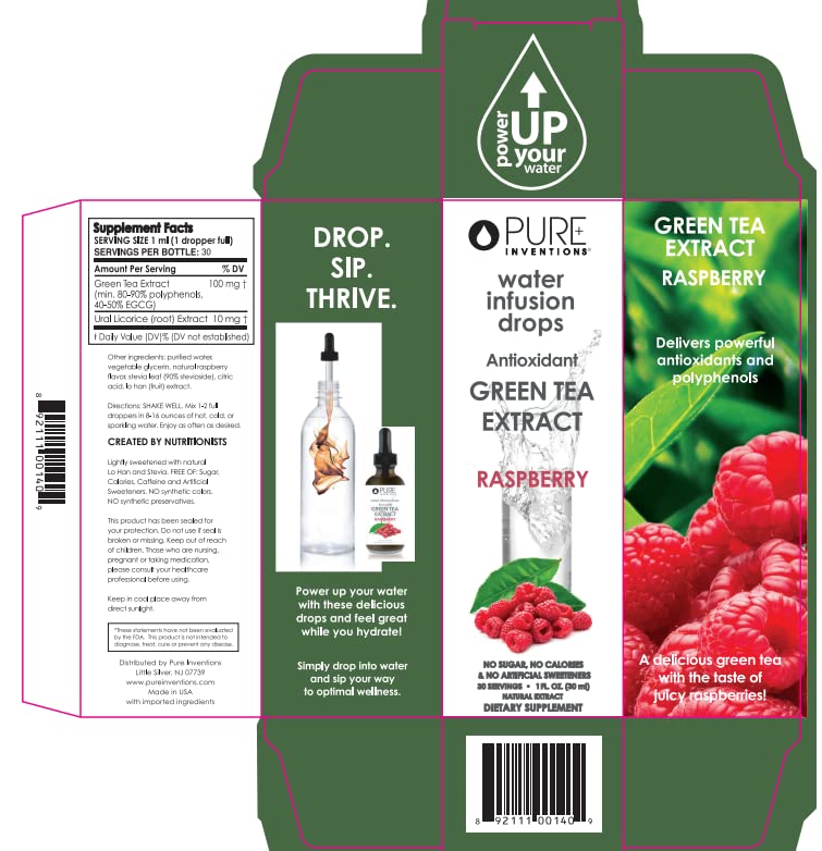 [Australia] - Pure Inventions Green Tea Supplement, Raspberry, 2 Ounce Green Tea Raspberry - Single 