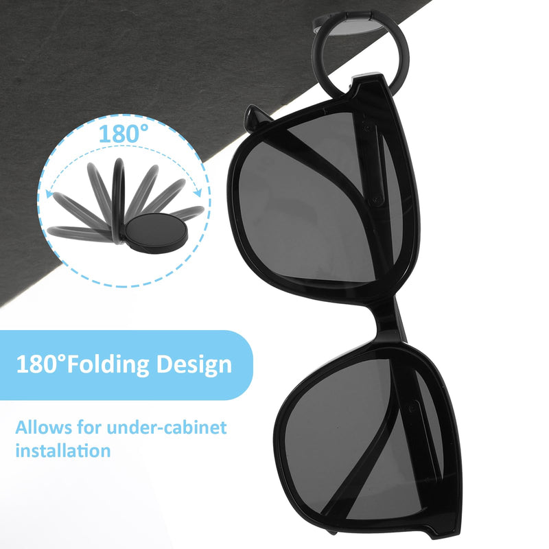 [Australia] - Mabor Pack of 6 Glasses Holder Wall Sunglasses Holder Organizer Wall Sunglasses Stand Organizer Glasses Storage Multiple Glasses Rack Holder Glasses Holder Wall Mounted for Hanging Glasses 