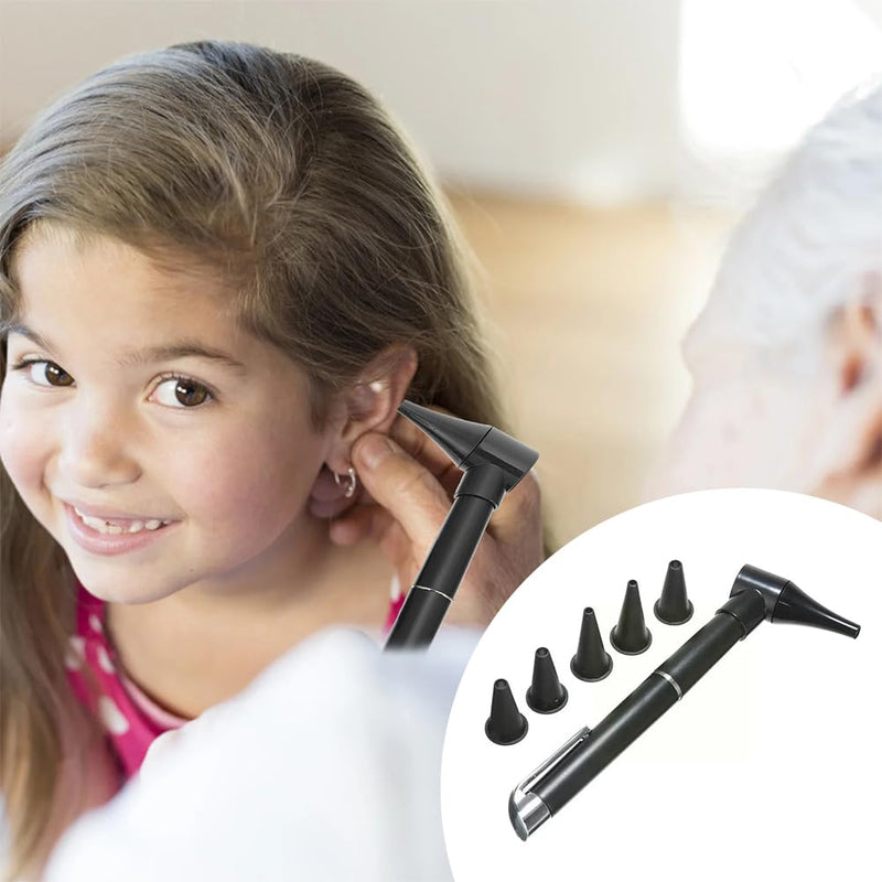 [Australia] - Mini Otoscope, 3X Otoscope with LED, Otoscope, Portable Otoscope, Portable Ear Care, Suitable for Doctors, Nurses and Family Use, Without Batteries 