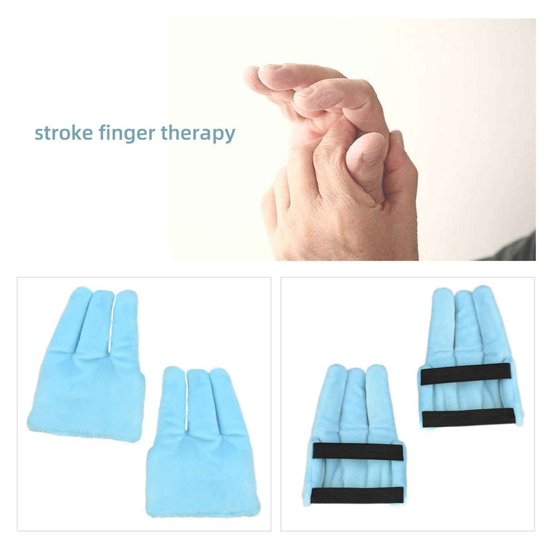 rainbowstar 1 Pair Palm Protector with Finger Separators for Contracture Prevention Pad Comfortable Hand Cushion