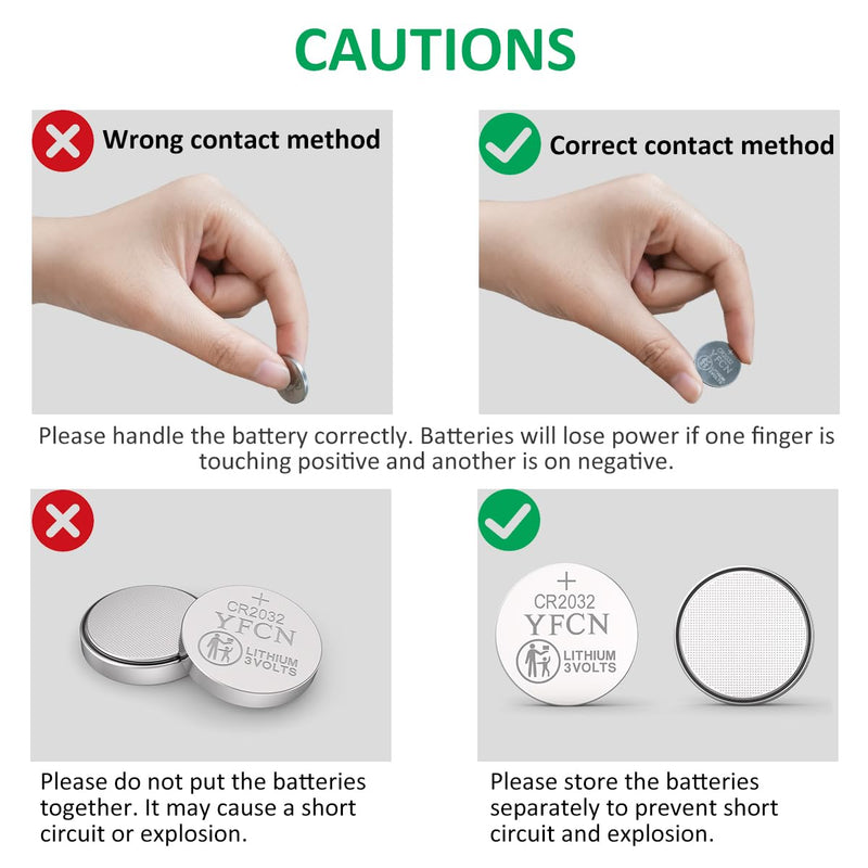 [Australia] - CR2032 Battery 3V Lithium Batteries 5 Count Pack CR2032 Batteries - CR 2032 Coin Cell Batteries for AirTag, Key Fob, Remotes- 10 Years Shelf Life 1 Count (Pack of 5) 