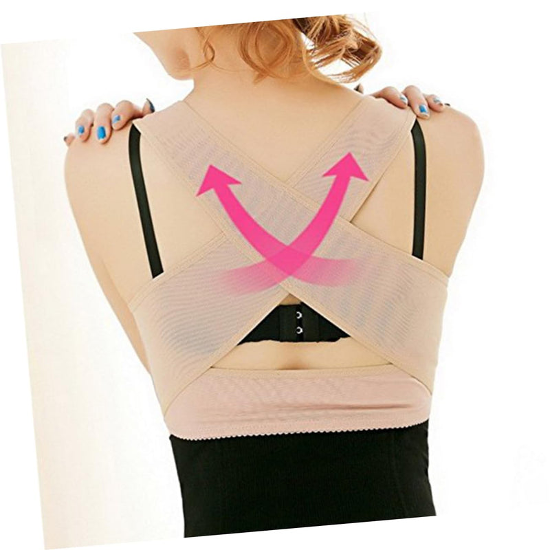 Healifty 2pcs Tank Tops Back Brace Womens Bras Push up Ladies Top Jacket Protective Gear Bracket Chest Support XXLx2pcs Skin-Colorx2pcs