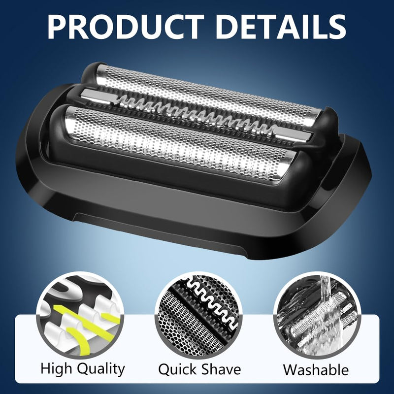 [Australia] - ACWOO Braun Series 6 shaving head, shaving head Braun Series 5, electric razor, replacement shaving part compatible with men's razors Series 5 and 6 (models from 2020), 53B, pack of 1 