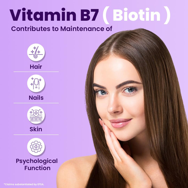 ZeroHarm Biotin 5000mcg – Plant-Based Biotin from Natural Extracts – Hair, Skin & Nails Vitamin – Liposomal Absorption – Powered by Real Food Ingredients – 180 Vegan Capsules