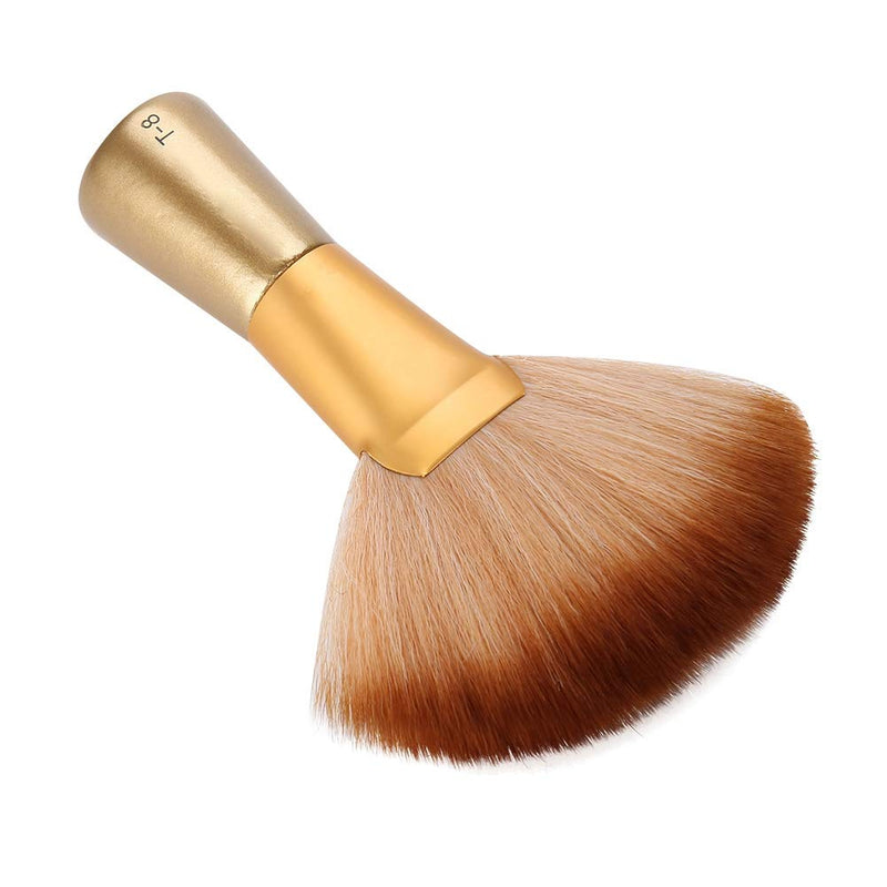 [Australia] - Soft Fan-Shaped Neck Duster Brush, Large Sweep Hair and Face Cleaning Brush for Salon Stylists and Barbers 