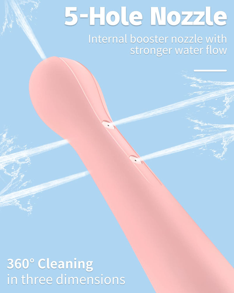 [Australia] - Enema Douche Anti Back-Flow, Amal Douche Bottle for Colon Cleansing Detox and Constipation, Anal Enema Bulb with 5 Spouts, Reusable Enima Vaginal Cleaner kit for Men Women (1Pink) 1Pink 