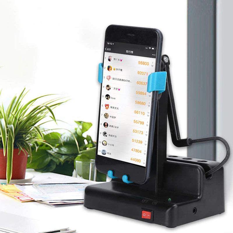[Australia] - Automatic Mobile Phone Shaker, Cellphone Swinger, Phone Steps Counter with Automatic Motion for Fitness Tracking, Home Use, Mute Stainless Steel Bearings Quick Steps Earning Device- Blue 