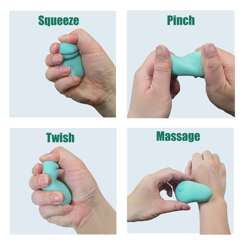 [Australia] - Ultra Soft Vibrating Massage Squeeze Ball for Hand Exerciers and Wrist Fidget Relaxtion(Blue) 