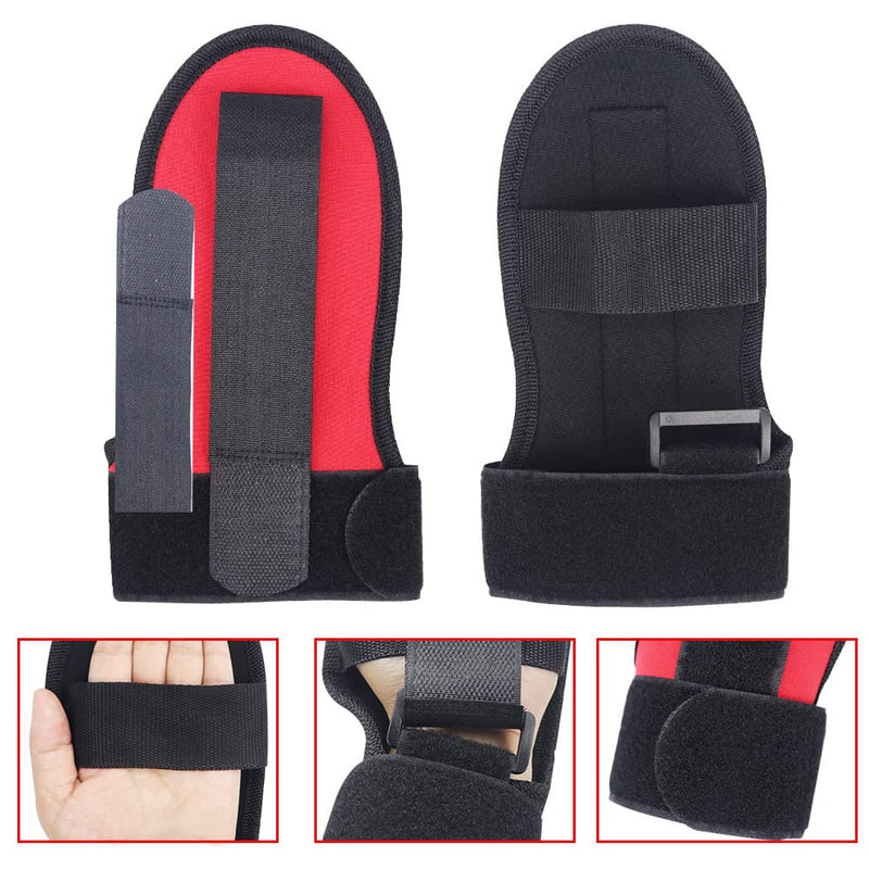 1pc Hand Fist Finger Gloves for Stroke Brace Rehabilitation Training Equipment Finger Auxiliary Gloves Hand Brace for Hemiplegia Elderly Athlete Finger (red) red