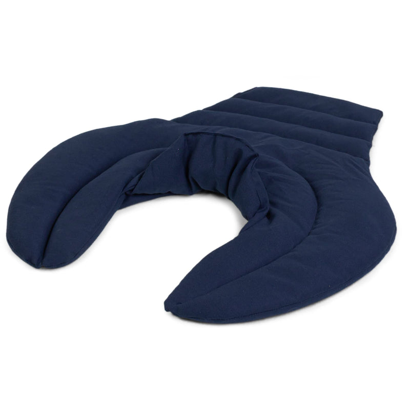 [Australia] - Cervical neck pillow - neck + shoulders + back - dark blue - linseed pillow - neck pillow heat pillow - easy to use cold and as a heat neck pillow linseed 