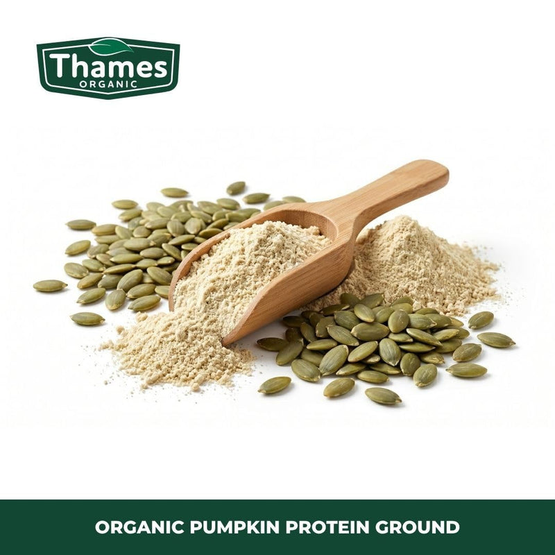 Thames Organic Organic Pumpkin Protein Ground | Plant-Based | Vegan | Gluten-Free | Nutrient-Rich Superfood 1kg