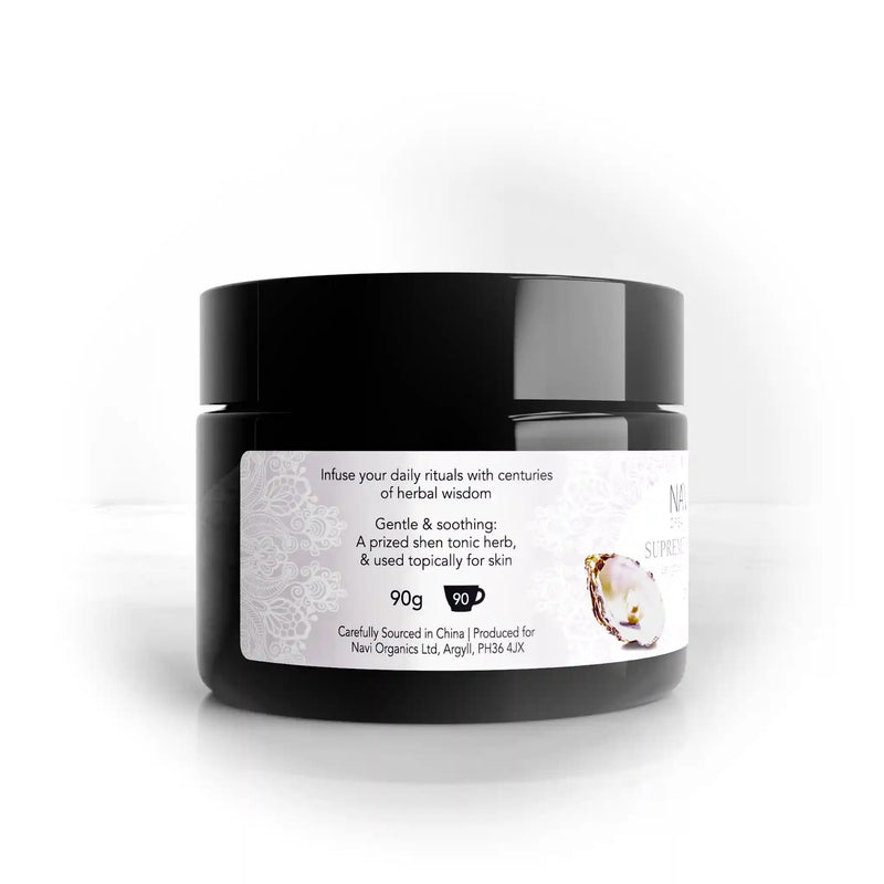 Na'vi Organics Supreme Levigated Pearl Nano Powder | 100% Pure Freshwater Pearl Powder for Face & Eyes | Supports Skin Brightening, Collagen, Radiance & Overall Wellness – 90g 90 g (Pack of 1)