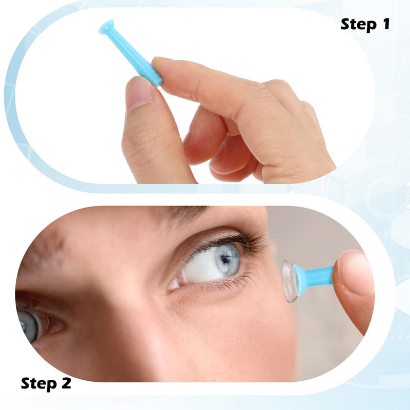 [Australia] - 6Pcs Hard Scleral Lens Remover Tools for RGP, Contact Lens Remover Tool Hard Contact Lens Plunger Silicone Eye Suction Cup Scleral Lenses Removal Tool 