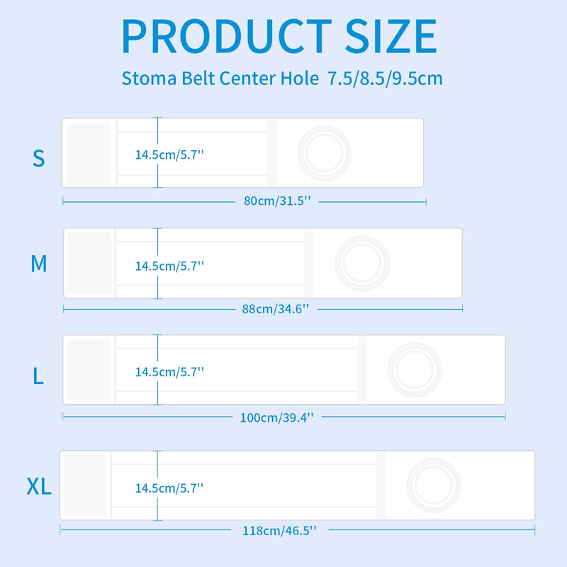 [Australia] - Adjustable Ostomy Support Belt for Men & Women, Breathable Abdominal Binder with Multiple Hole Sizes, Elastic Ostomy Bag Stabilizer, Post-Surgery Comfort Girdle, All-Season Fit (X-Large) X-Large 