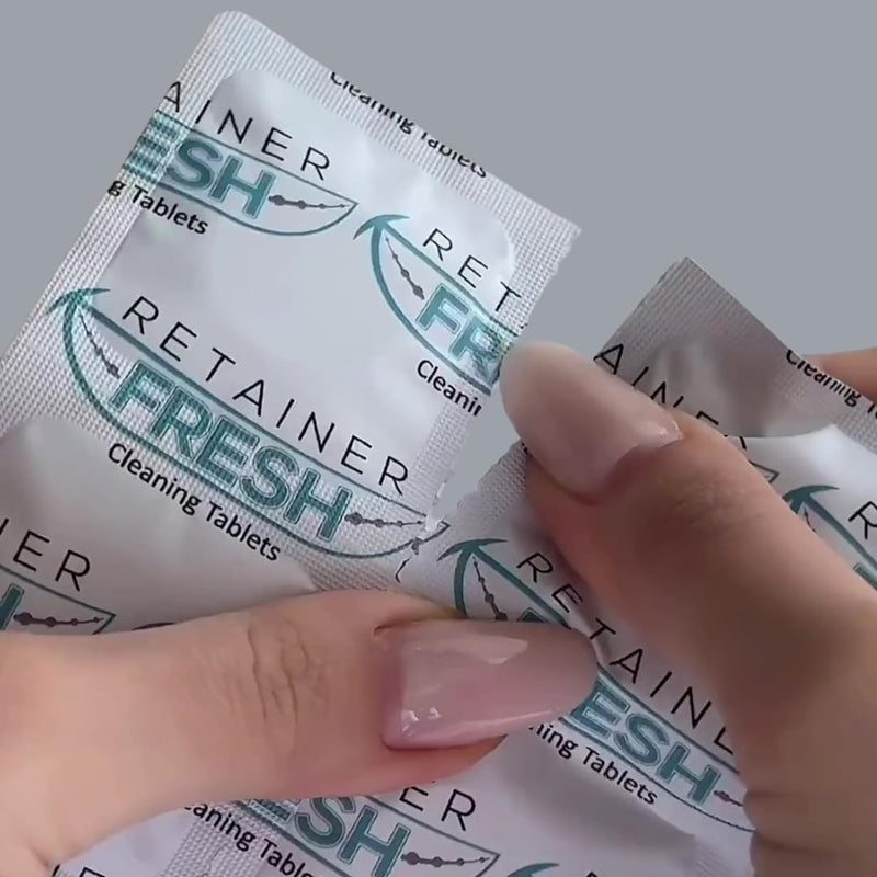 [Australia] - Retainer Cleaner Tablets - 36 Tablets 1 Month Retainer Fresh - Retainer Cleaning Tablets, Mouth Guard Cleaner, Denture Cleaner, Aligner Cleaner, Brite Retainer Tablets 