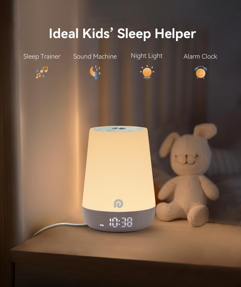 [Australia] - Dreamegg Sound Machine Baby - White Noise Sound Machine Baby With Night Light, Ok to Wake Alarm Clock, 34 Soothing Sounds, Sleep Trainer, Routine Builder, App Control for Kids Nursery Sleeping Bedroom Classic 