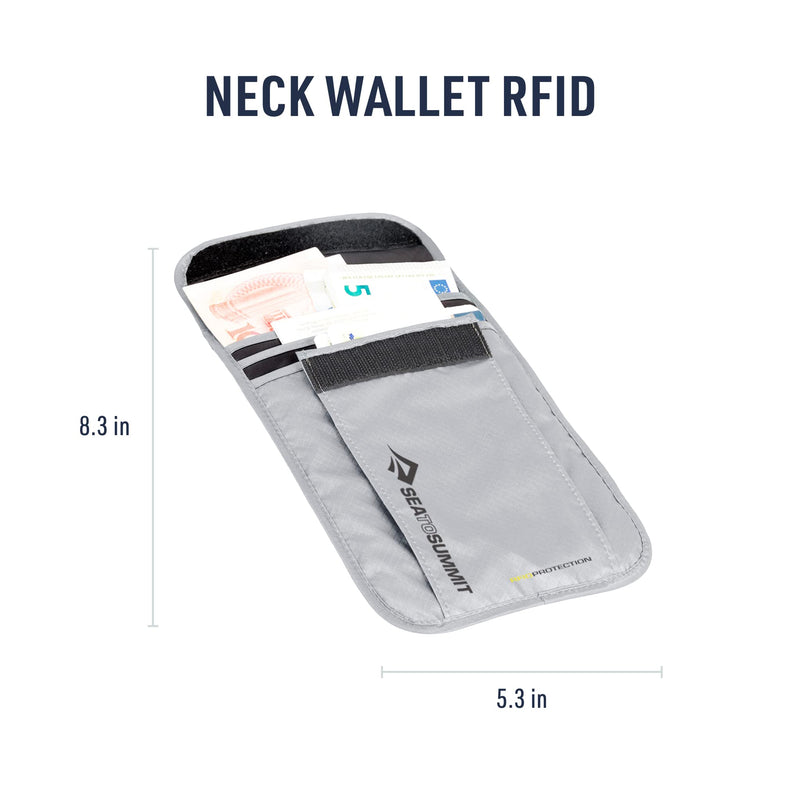 Sea to Summit Travelling Light Neck Pouch RFID High Rise Grey