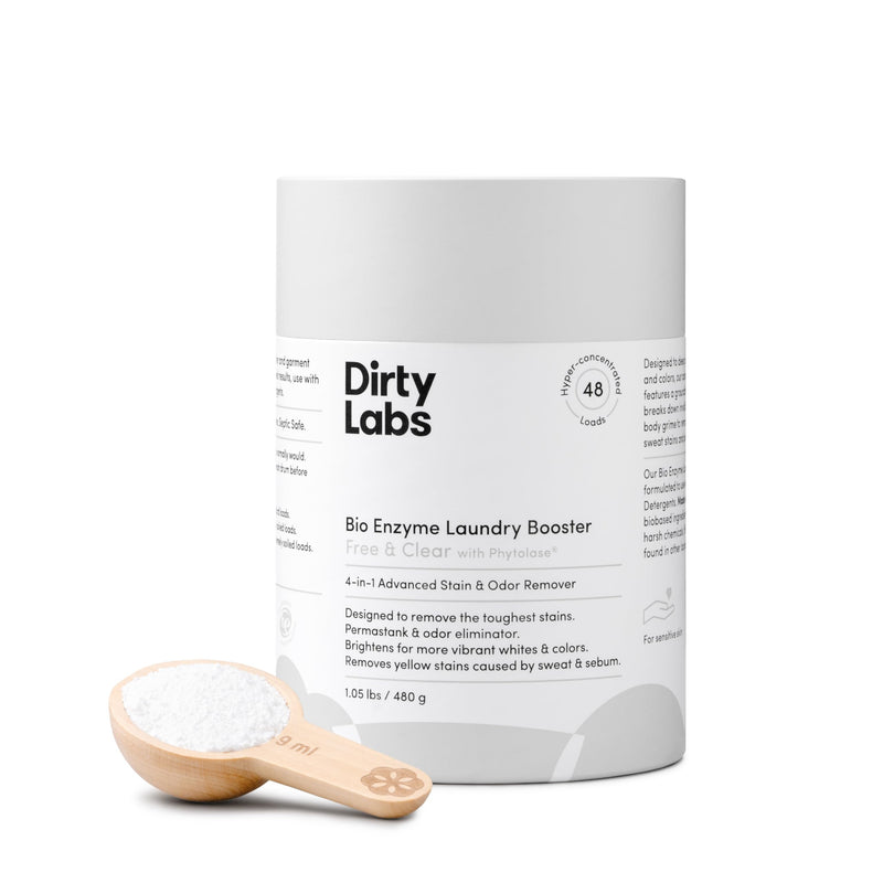 [Australia] - Dirty Labs | Scent Free | Bio Enzyme Laundry Booster | 48 Loads (1 lb) | Hyper Concentrated | High Efficiency & Standard Machine Washer | Nontoxic, Biodegradable | Stain & Odor Removal Enzyme Booster 