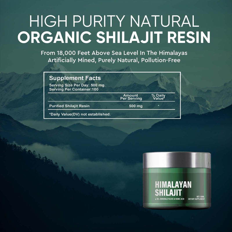 [Australia] - Shilajit Original Shilajit Resin-Natural Organic Shilajit with Fulvic Acid & Trace Minerals - 100% Pure Golden Quality, No Additives 1 Piece (Pack of 1) 