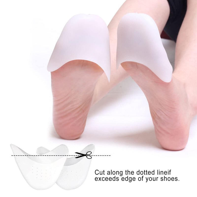 [Australia] - MIVAIUN 4 pairs of toe protection silicone soft gel toe caps toe protectors, gel protectors toe caps, toe protection ballet, pointe shoes silicone gel pads, for ballet pointe shoes ballet shoes 