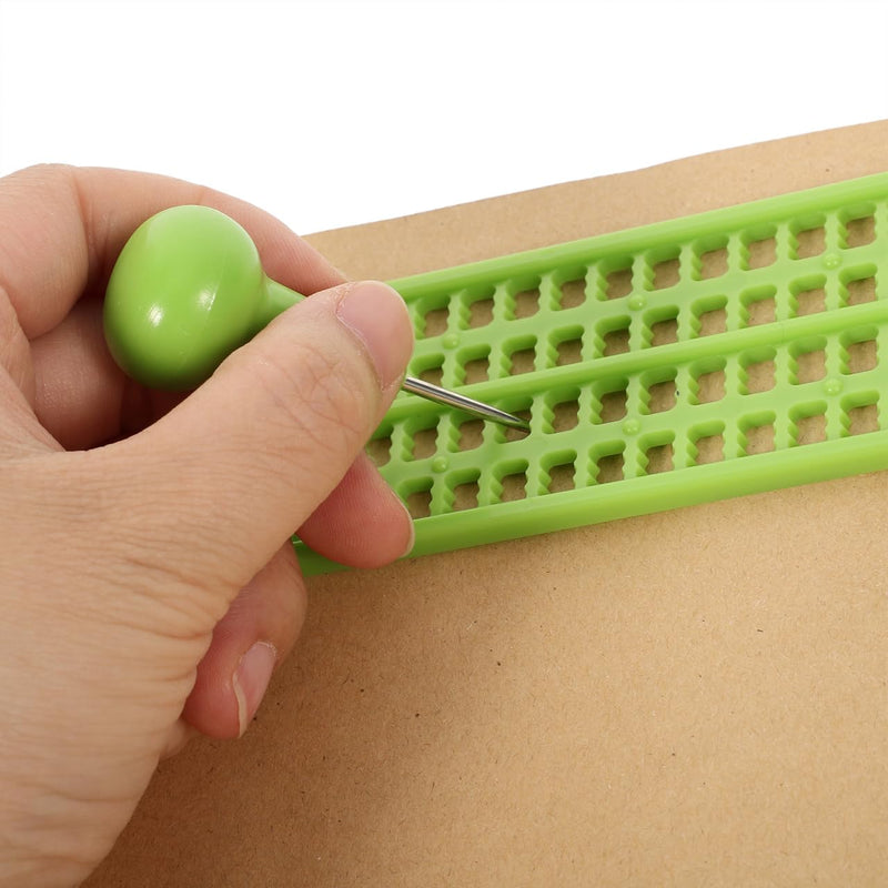 Reusable Braille Writing Kit with Stylus Pen and Practice Sheets Portable Plastic Braille Board for Blind Learning and Daily Writing Aid