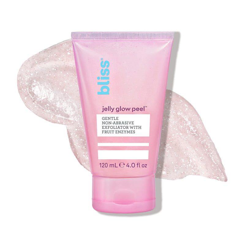 Bliss Jelly Glow Peel™ Gentle Non-Abrasive Cleanser and Exfoliator With Fruit Enzymes - 4 Oz - Nourishes and Hydrates Skin - Clean - Vegan & Cruelty Free