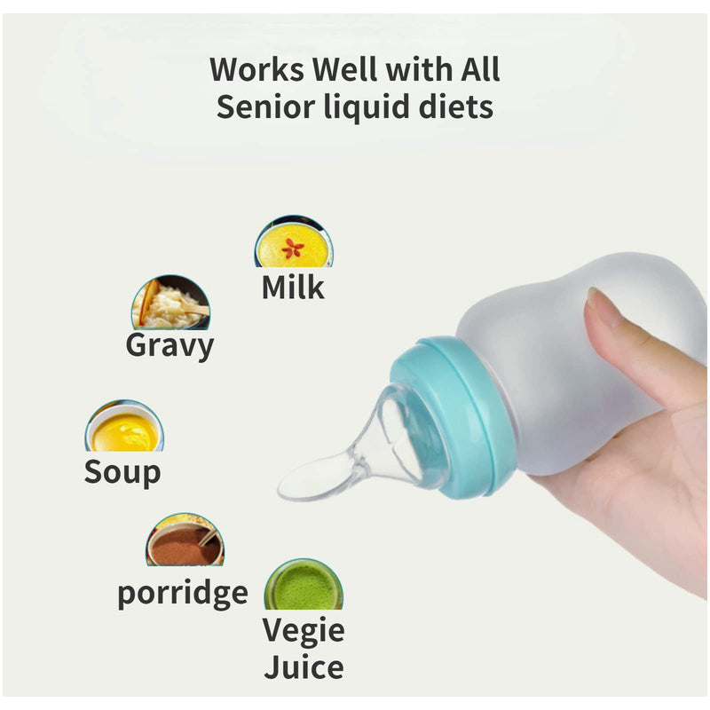 [Australia] - Drinking Aids Feeding Cup for Elderly Adults Disabled Patient Maternity Convalescent with three Style Lids straw spoon teat Drink Water Porridge Soup, Flow Control senior liquid Feeder 