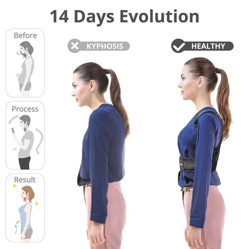 Posture Corrector for Women and Men, Comfy Adjustable Upper Back Brace, Back Straightener, Improve Posture for Neck, Shoulder, Clavicle and Back, Help Providing Pain Relief,XL (40-52in) X-Large