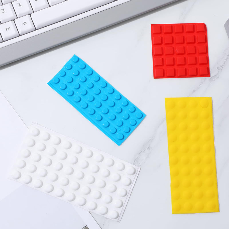155Pcs Bump Dots for Visually Impaired, Silicone Low Vision Aids Braille Stickers Raised Tactile Dots, Assorted Styles Adhesive Tactile Stickers for Elderly, Blind