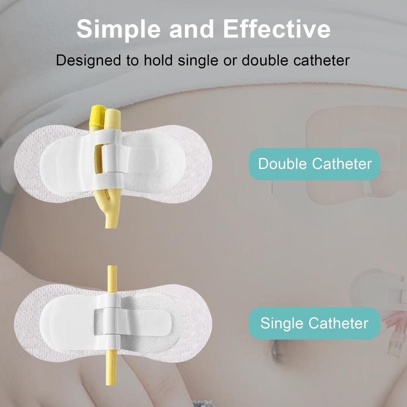 [Australia] - Catheter Stabilization Device,Feeding Tube Holder,Self Adhesive Catheter Holder Patch Dressing (10 Pack) 10 Pack 
