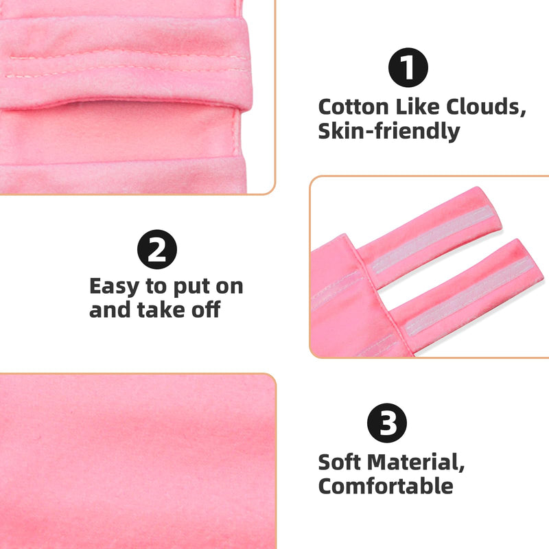 [Australia] - 2 Pack Port Pillows for Chemo Patients Seatbelt, Adjustable Bra Strap Cushion Protector for Chest Port, Soft Recovery Cushion for Pacemaker & Chemo Port Pillow for Bra Strap (Pink) Pink 