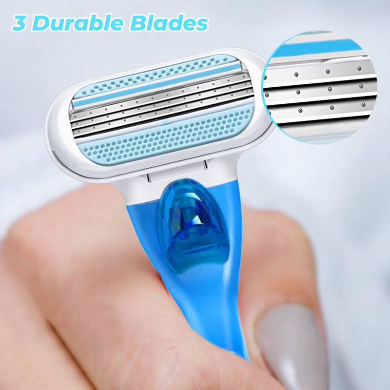 [Australia] - Replacement blades for women's razors, pack of 10, can be used for Venus razor blades for women, 3 blades surrounded by protective cushions that adapt to the body contour, compatible razor blades for women 