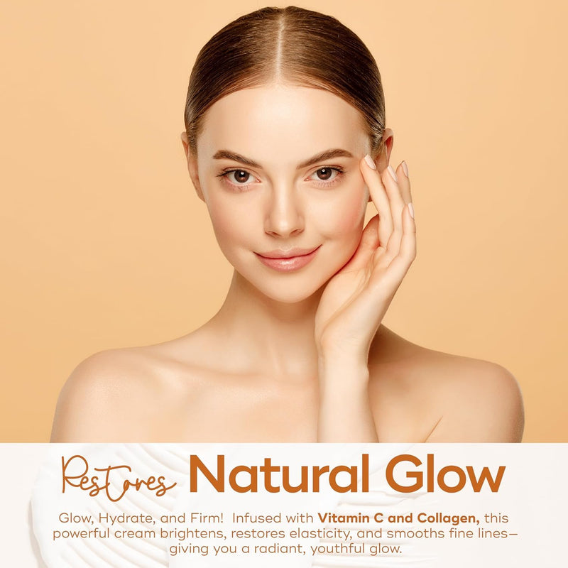 Skin Aesthetics Vitamin C & Collagen Face Moisturizer - Anti-Aging, Hydrating, Fine Lines & Wrinkles, Brightening - Dermatologist Tested Korean Skincare - Clean Beauty, Cruelty-Free - Duo Pack Vitamin C & Collagen (Pack of 2)