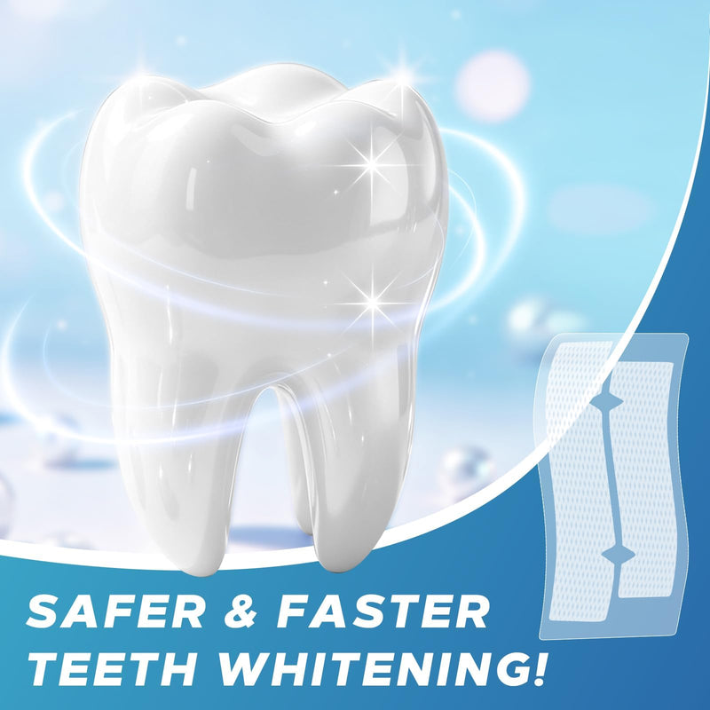 Teeth Whitening Strips for Sensitive Teeth 44 Count Whitener Strips | Tooth Whitening Stirps with Non Slip & Enamel Safe, Teeth Brightening Kit for Smoking Coffee Wine Stains Removal Fastly Blue 1 Count (Pack of 44)
