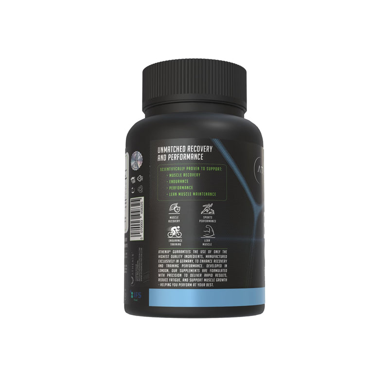 Athenix® Premium BCAA + Glutamine Capsules – 2:1:1 BCAA Ratio, 3420 mg BCAAs + 3420 mg Glutamine | Muscle Recovery, Endurance & Lean Muscle Maintenance, Premium Grade Made in Germany, Vegan, 220 Caps