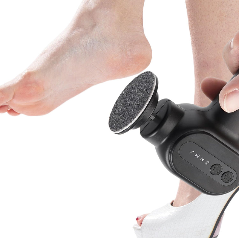 [Australia] - Electric Callus Remover for Feet - Rechargeable Cordless Pedicure Tool with 6 Speeds & 20 Sandpaper Discs, Professional Dead Skin Remover for Cracked Heels,Electric Foot File(Black) Black 