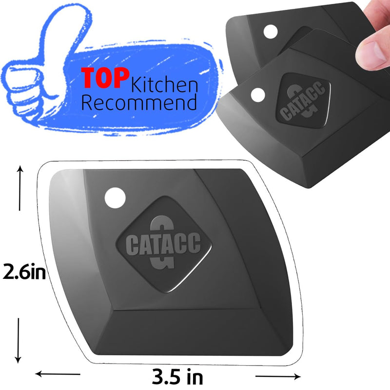 [Australia] - Pan Scraper Food Scraper Pot Scraper Dish Scraper Tool, Durable Cast Iron Scraper, 4 Pcs Flexible Plastic Scraper tool for Cleaning Kitchen, Nonstick Pans, Cast Iron Skillets, Cookware,Dishes 