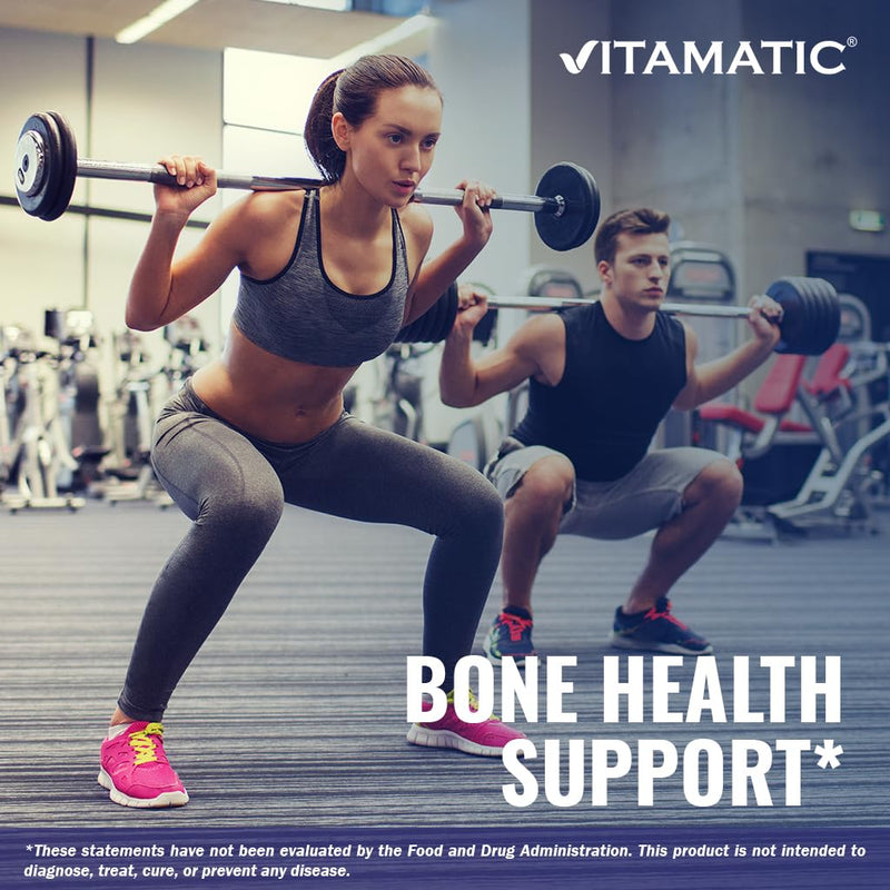 [Australia] - Vitamatic Calcium Magnesium Zinc D3 Boron | 365 Coated Tablets Supplement | Calcium 1200 mg, Magnesium 420mg, Zinc 25mg, Vitamin D3 1000 IU, Boron 1 mg | Non-GMO | Gluten Free | Made in USA 