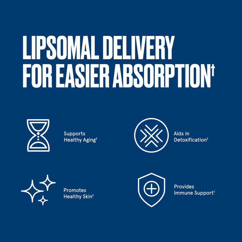 [Australia] - Bulletproof Liposomal Glutathione Force Antioxidant Capsules, 30 Count, Supplement for Liver Health and Immune Support, 30 Servings 30 Count (Pack of 1) 